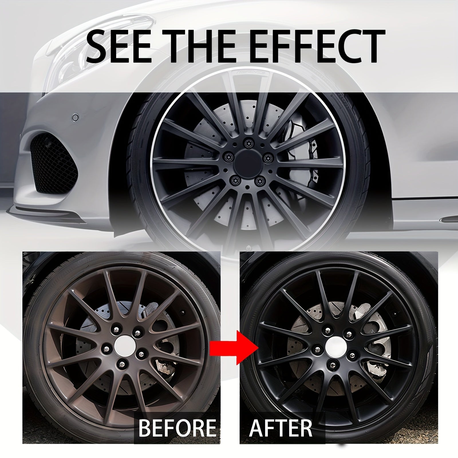 High-Gloss Tire Shine 100G Long-Lasting Deep Color Anti-Aging Stain Remover