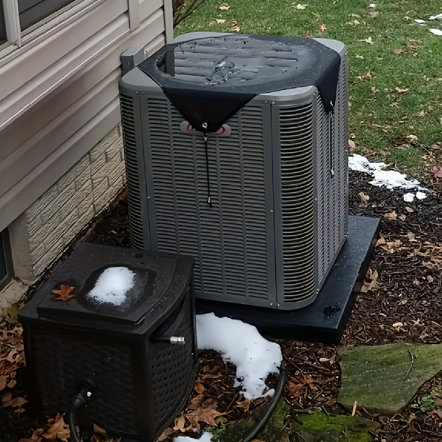 Heavy Duty Waterproof Air Conditioner Cover for Outdoor Central Units with Bungee Cords