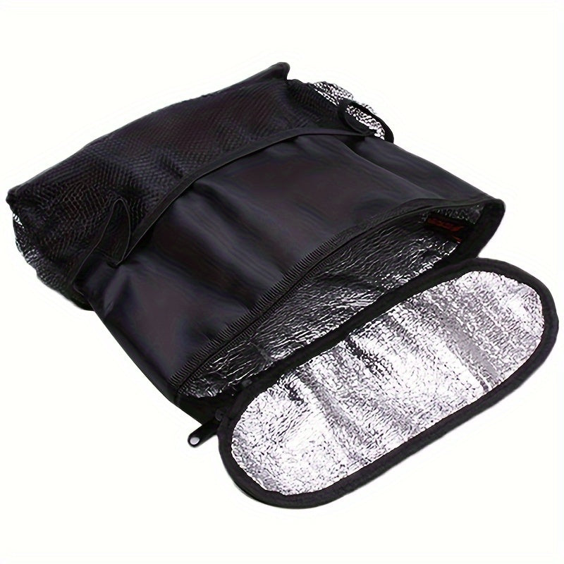 Car Seat Backrest Warmer Waterproof Storage Bag Black Hanging