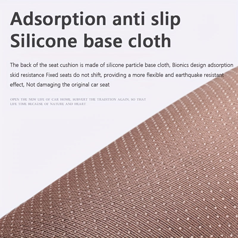 Wooden Bead Car Seat Cover Breathable Durable Faux Leather Non-Woven Fabric