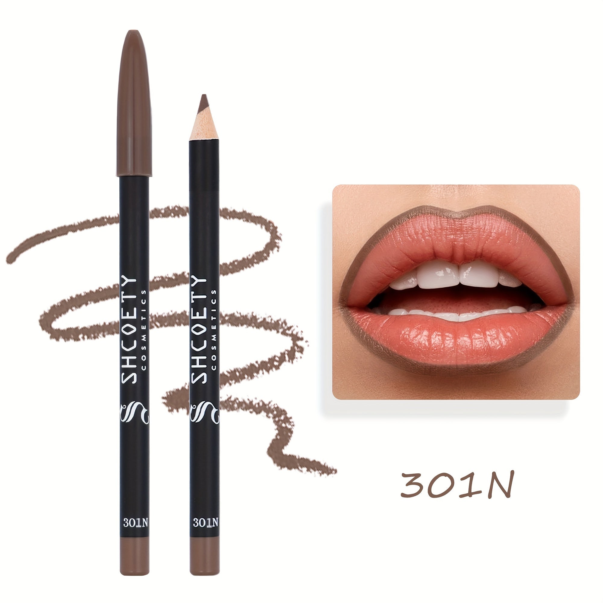 Women Matte Lip Liner Waterproof Long-Lasting 12 Colors Non-Fading Non-Stick Cup