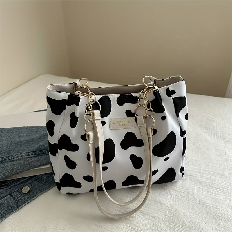 Women's Canvas Tote Bag with Floral Butterfly Design for Daily Use and Travel