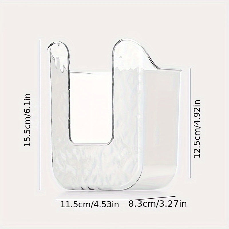 Wall-Mounted Tissue Holder Box for Wet Wipes No-Drill Bathroom Kitchen Organizer