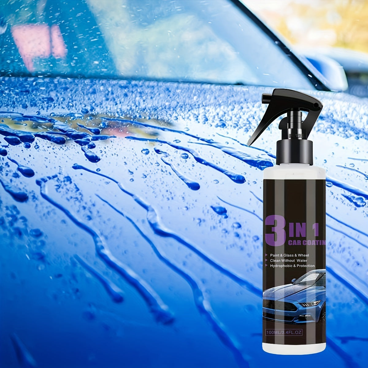3-In-1 Ceramic Coating Spray High Protection Car Nano Polishing Sealant