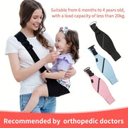 Lightweight Baby Carrier with Front-Hugging Waist Stool and Breastfeeding Stool for Newborns