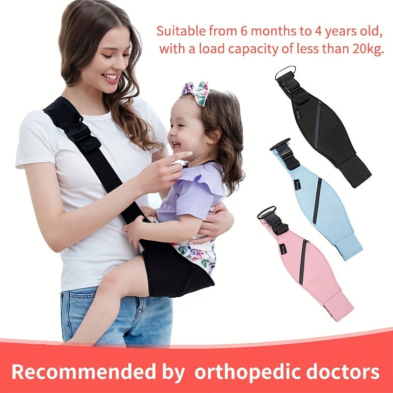 Lightweight Baby Carrier with Front-Hugging Waist Stool and Breastfeeding Stool for Newborns