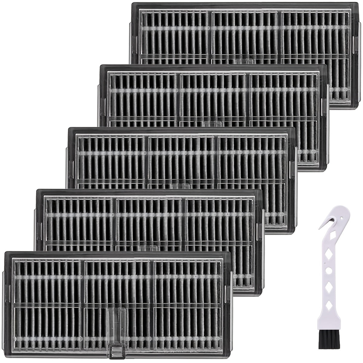 Dreame L10s Pro Ultra, X40 Ultra, X30 Ultra va boshqa modellarga mo'ljallangan yuqori sifatli havo filtri almashtirish to'plami - uzoq muddatli plastikdan tayyorlangan, pol qo'shimchalari bilan mos keladi.