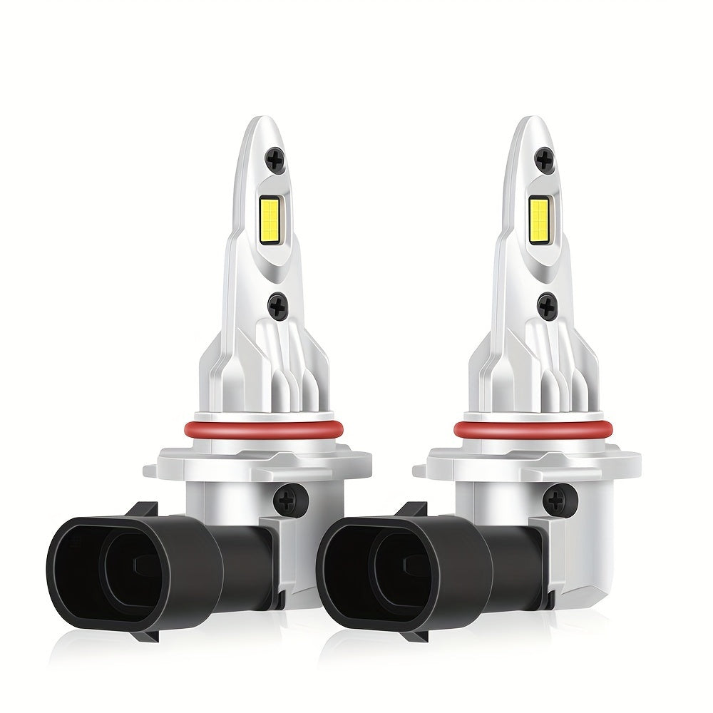 2шт. LED-фары H7 для автомобиля, сверхяркие 30000Лм, 6000K, белый цвет, противотуманные фары