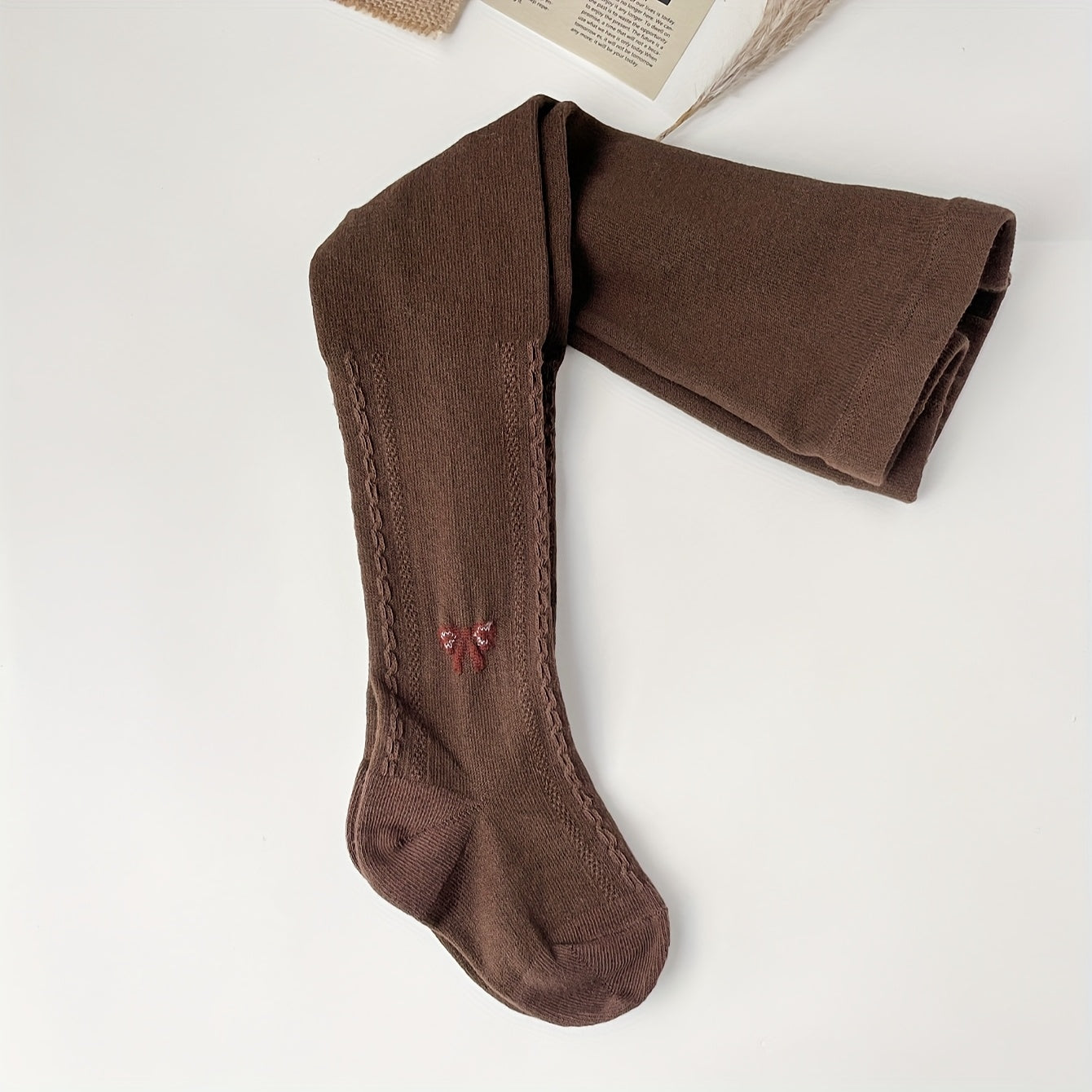 Girls' 3-Pack Bow-Knot Pattern Tights Polyester Knit All-Season