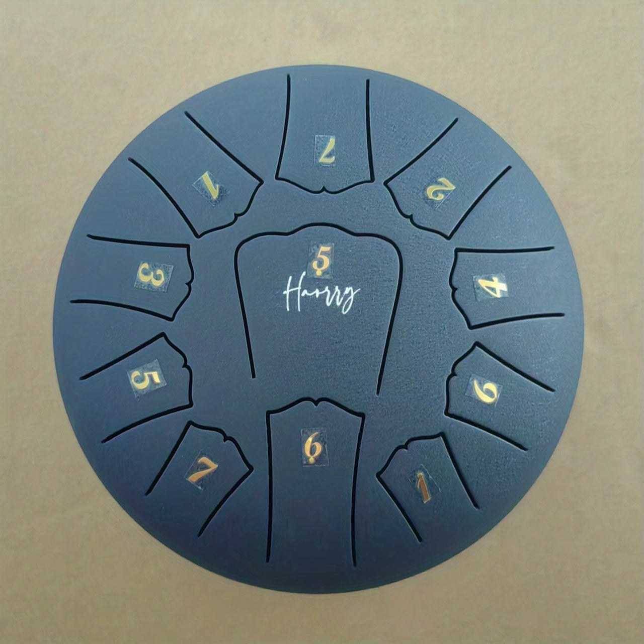 8-Inch Steel Tongue Drum for Beginners with Accessories Grey 11 Tones