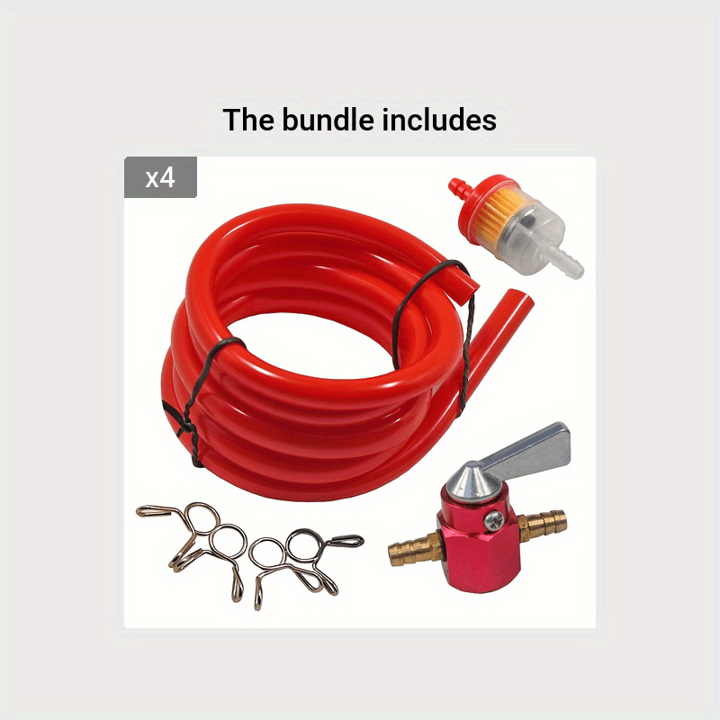 Flexible Fuel Pipe Hose Kit for Motorcycles and ATVs 99.97cm Spare Replacement