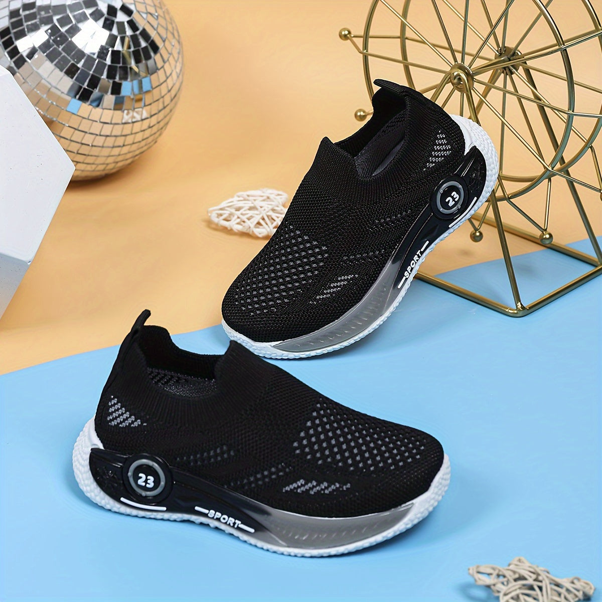 Kids' Mesh Slip-On Sports Shoes for Boys and Girls Casual Daily Wear