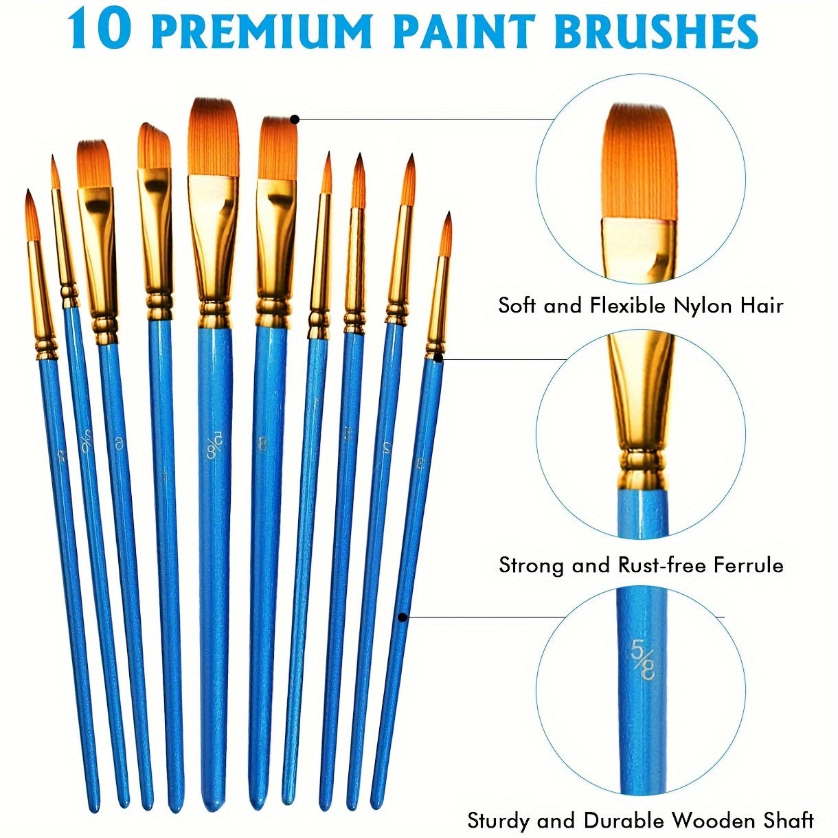 28 предметов акриловой краски с 18 яркими цветами (36 мл в бутылке) и 10 кистями. Краски высокого качества, которые не выцветают, подходят для различных поверхностей. Отлично подходит для начинающих, любителей и