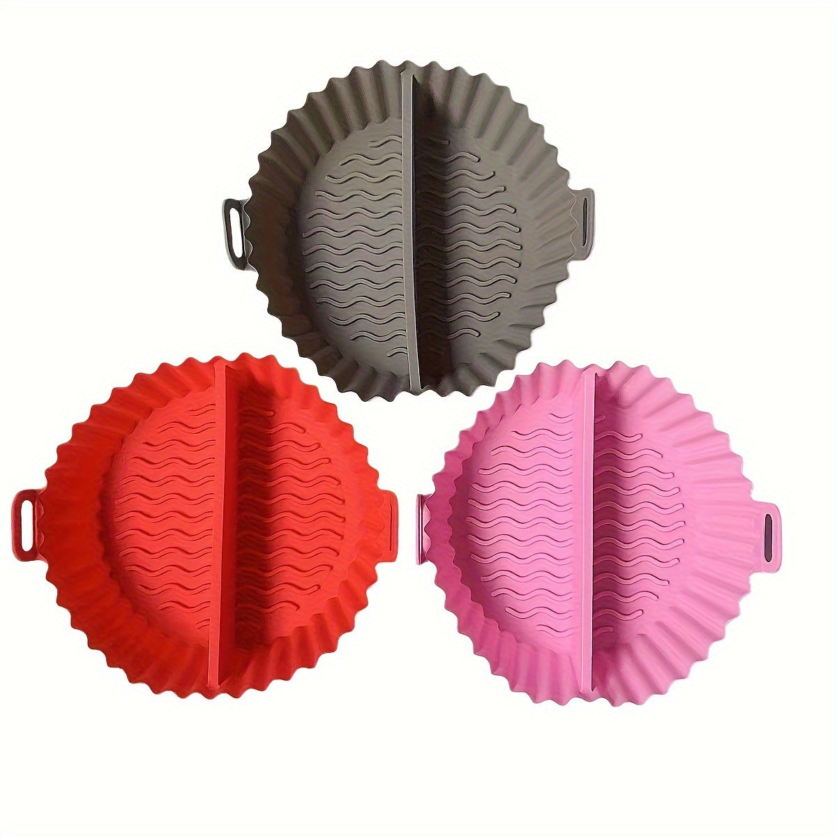 Reusable Air Fryer Liner Divided Silicone Baking Mat Kitchen Accessory