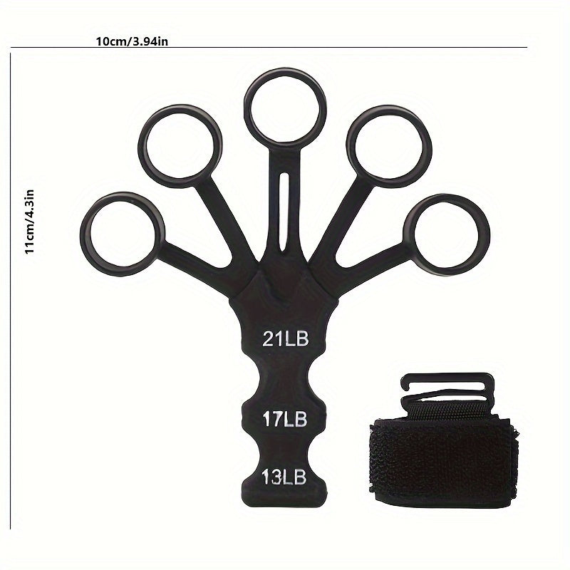 Unisex Silicone Stretch Bands with Wrist Support for Grip and Hand Exercise