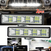 2PCS 72W LED Light Bar Offroad SUV ATV Truck Tractor Boat 12V 24V