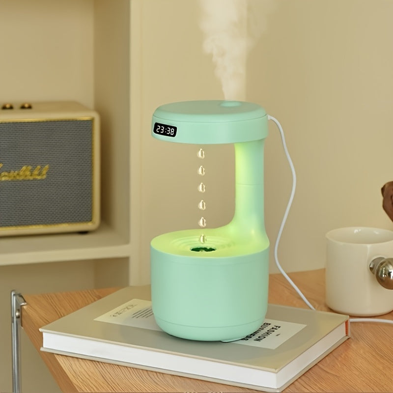 Humidificador LED y difusor de aceite con luz nocturna, gran capacidad, alimentado por USB para el hogar