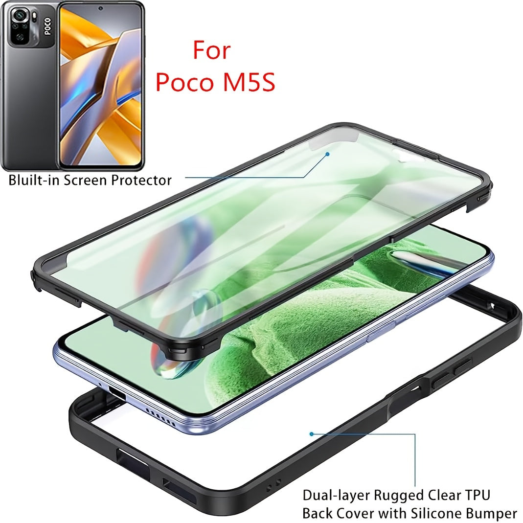 360 Full Body Shockproof Phone Case for Xiaomi POCO Series with Built-in Screen Protector