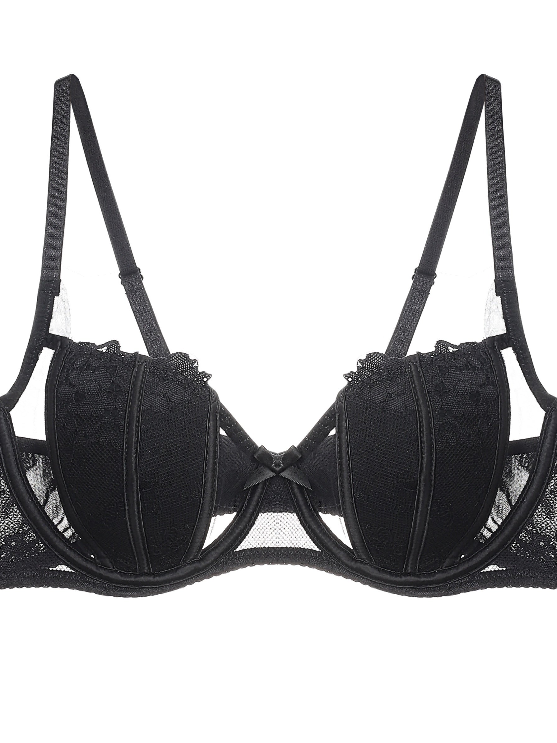 Women's Floral Embroidered Lace Bra Lingerie Underwear