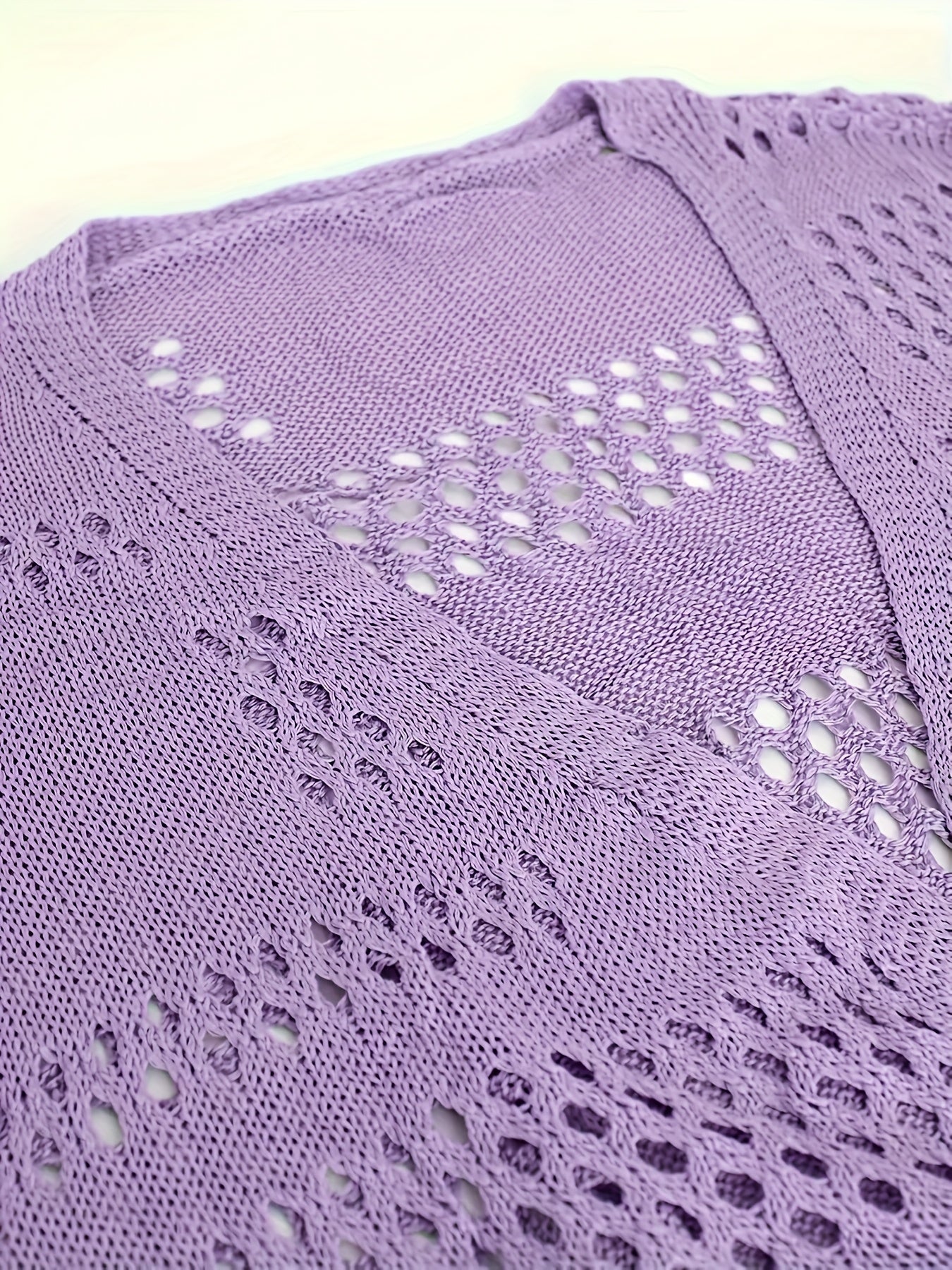 Кардиган женский в крупном размере с V-образным вырезом из трикотажа для весенних и летних пляжных зонтов