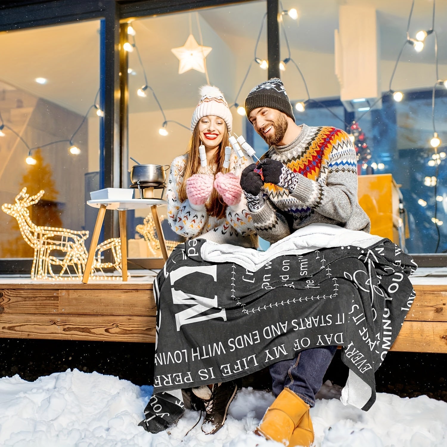 Soft Plush Throw Blanket for Him Gift for Birthday Anniversary Christmas Valentine