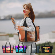 Personalized Duffle Bag with Custom Photo and Text Lightweight Sports Travel Bag for Men and Women