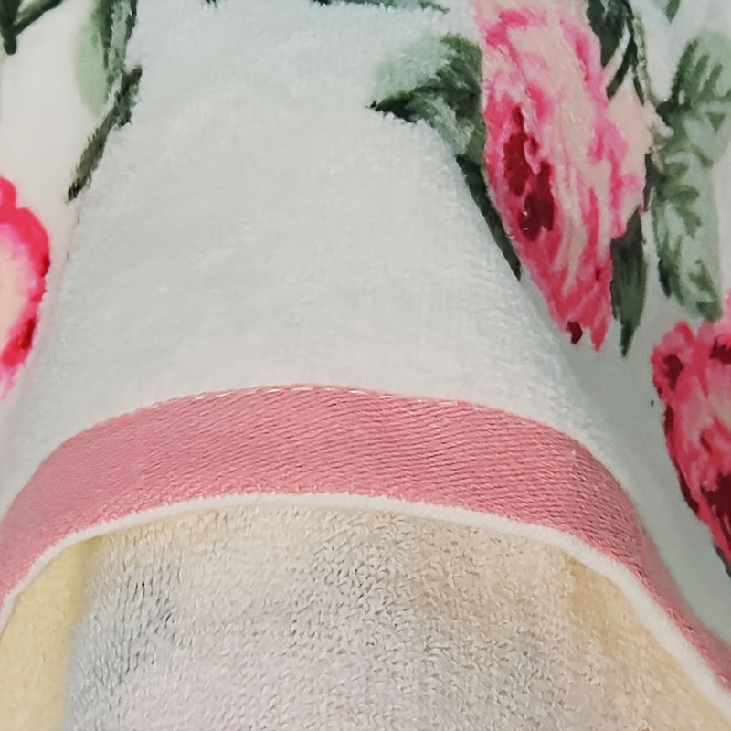 Bohemian Velvet Towel Set Bath and Beach Towels with Wash Cloths for Women