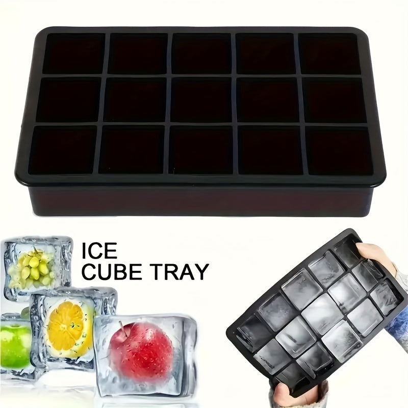 Silicone muz kubi shakli 1/2/4 dona kvadrat muz shakli ichimliklar, sharbatlar va sovuq ichimliklar uchun