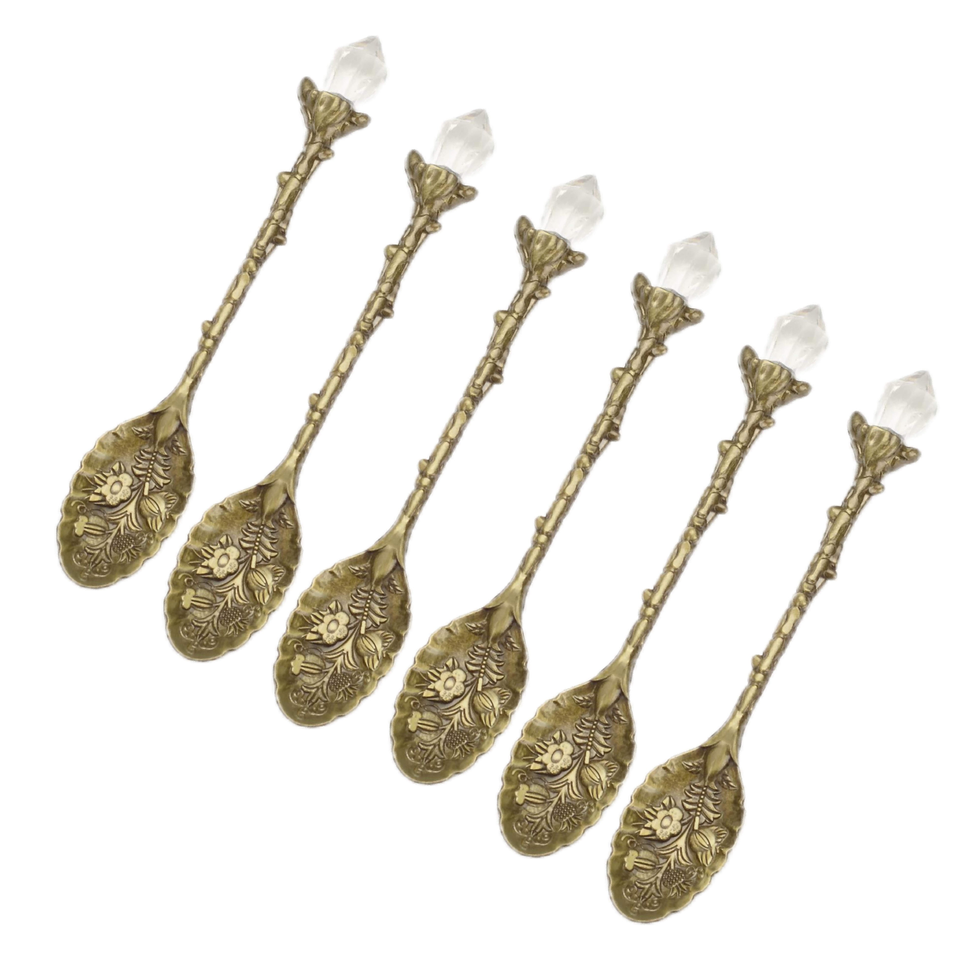 Floral Coffee Spoon for Tea and Desserts, Vintage Charm, Elegant Pattern