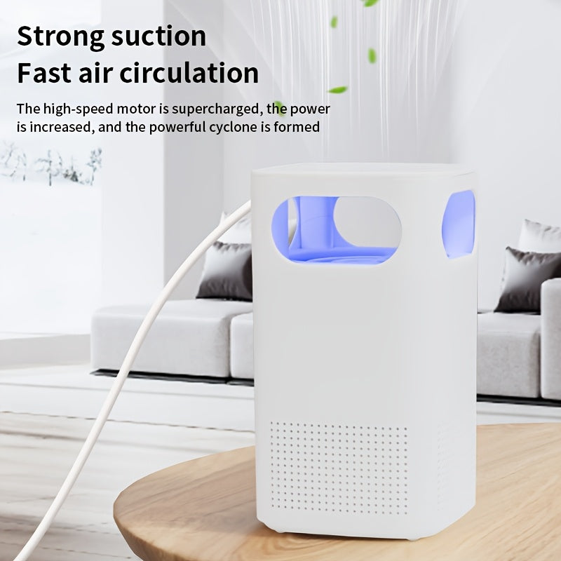 USB-Powered Blue Light Air Purifier Odor Eliminator for Home Office Car