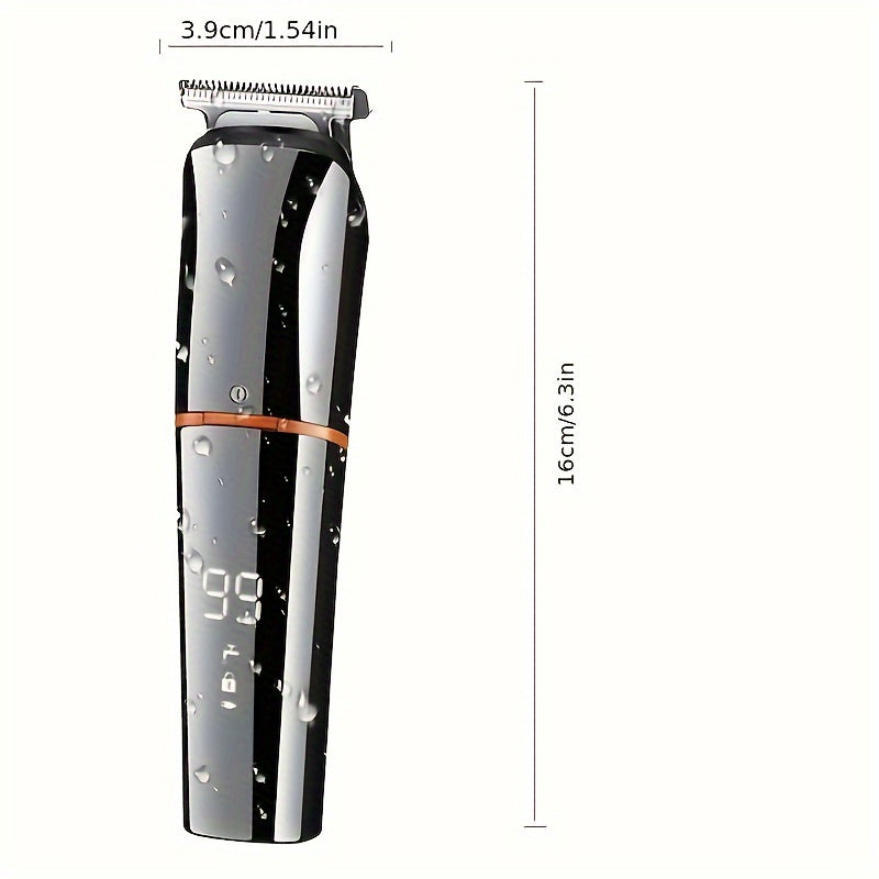 Мужской набор для ухода 11-в-1, перезаряжаемый USB, моющийся триммер для волос и инструменты для укладки