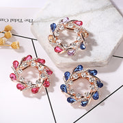 Women's Rhinestone Scarf Clips Safety Pin Fashion Accessory Gift