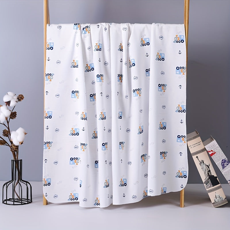 Плед размером 85 см на 85 см, изготовленный из мягкого, дышащего материала для тонкого и уютного обертывания или укутывания.