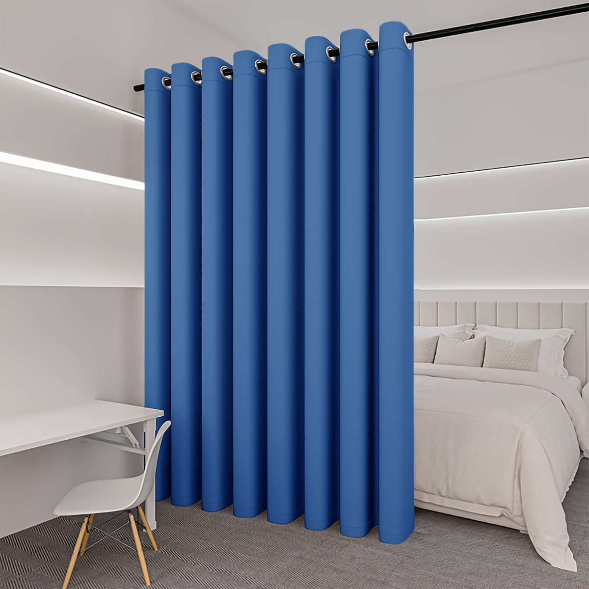 Blackout Room Divider Curtain for Living Room Bedroom Wall Privacy Grommet Panel