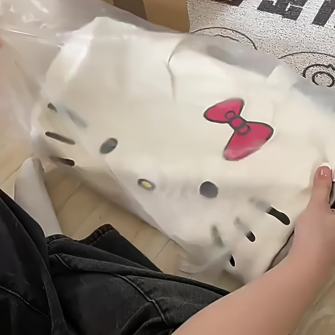 Animal Print Travel Bag with Adjustable Strap Zipper Closure White