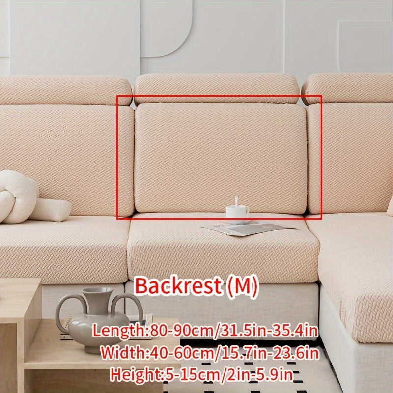 Современный жаккардовый чехол для дивана, изготовленный из прочного полиэстера и спандекса, не скользит, подходит для домашних животных, легкий в уходе, подходит для кресел и секционных диванов.