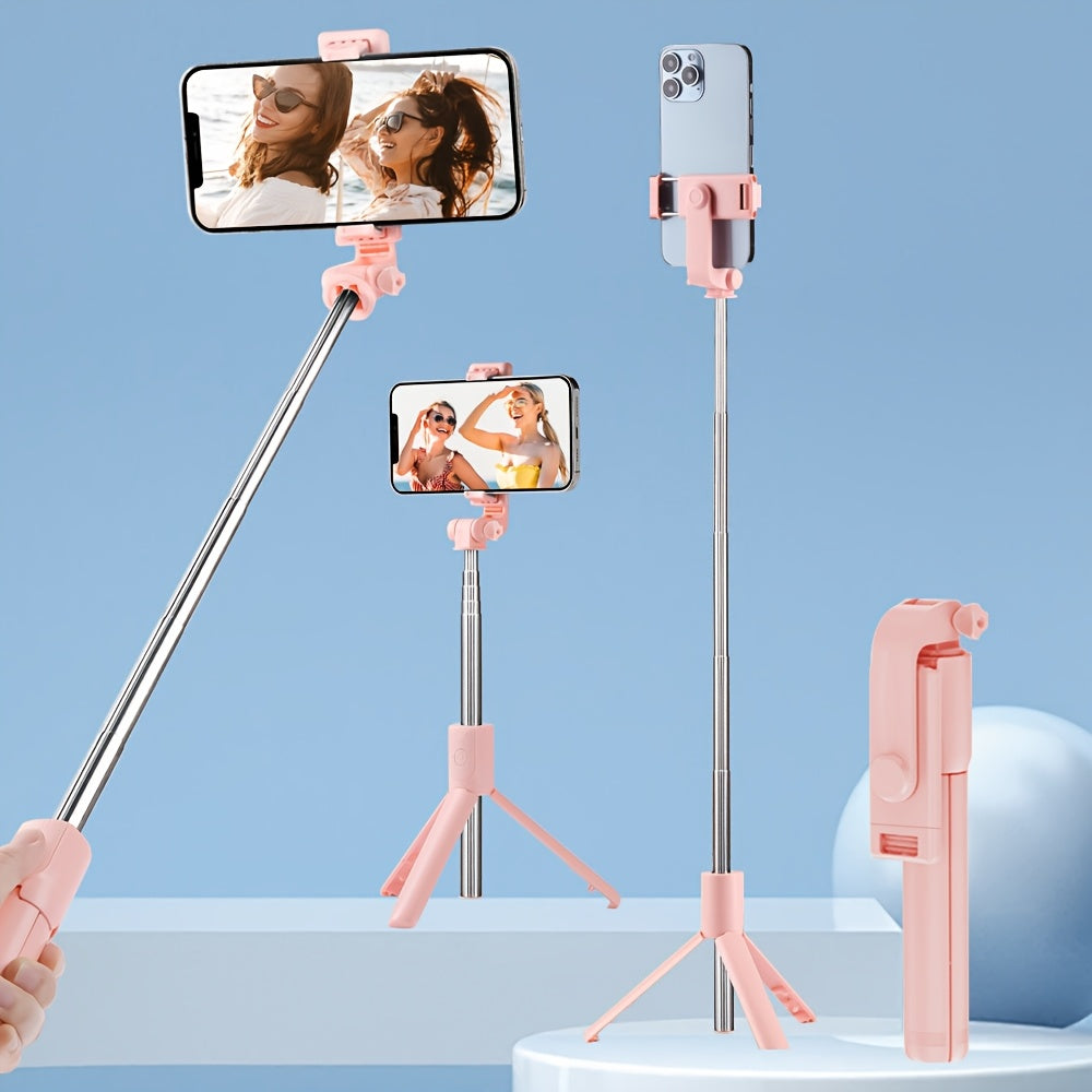 Durable Smartphone and Camera Tripod with Anti-Shake Selfie Stick for Indoor Outdoor Photography