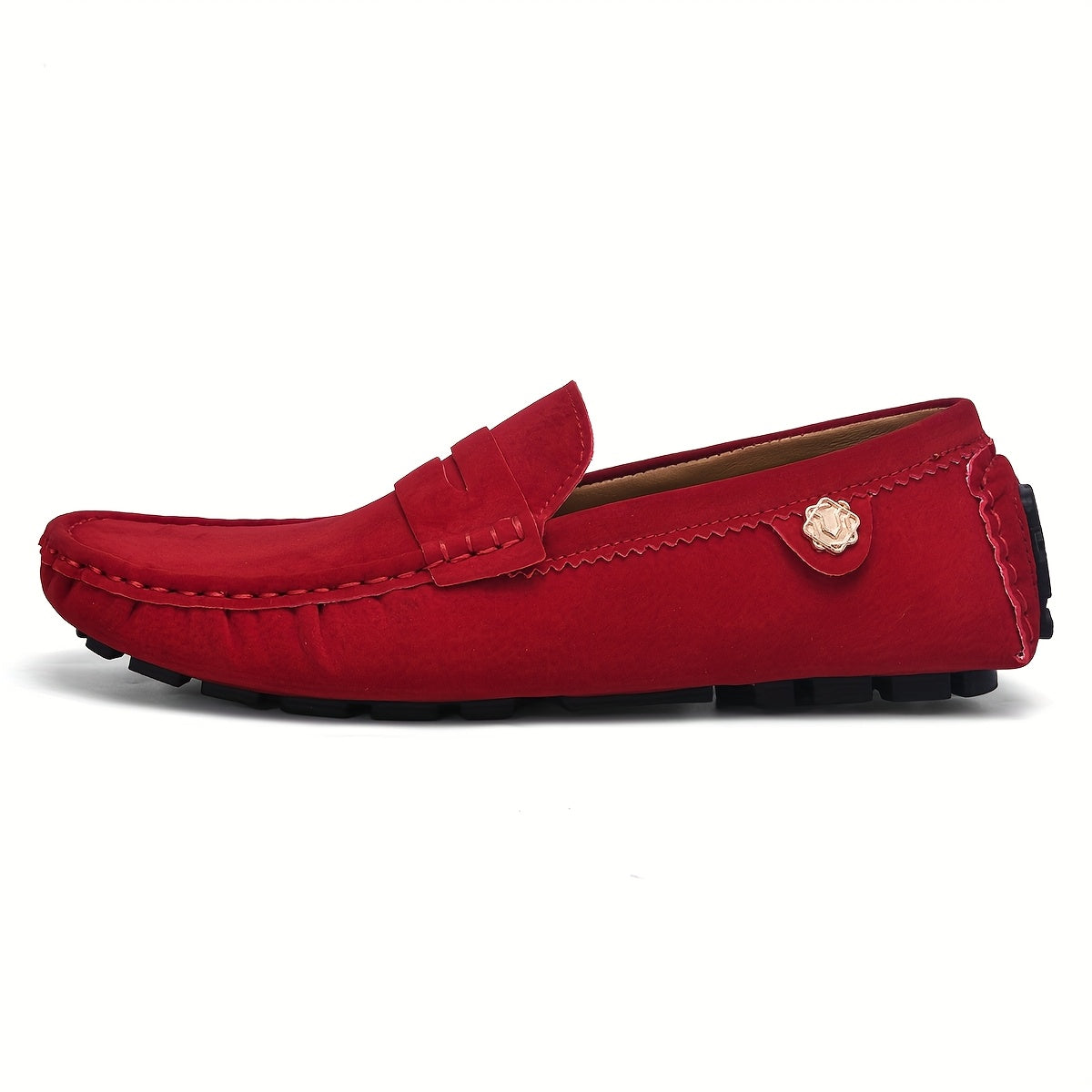 Men's Casual Loafers Microfiber Synthetic Leather Non-Slip Rubber Sole All-Season