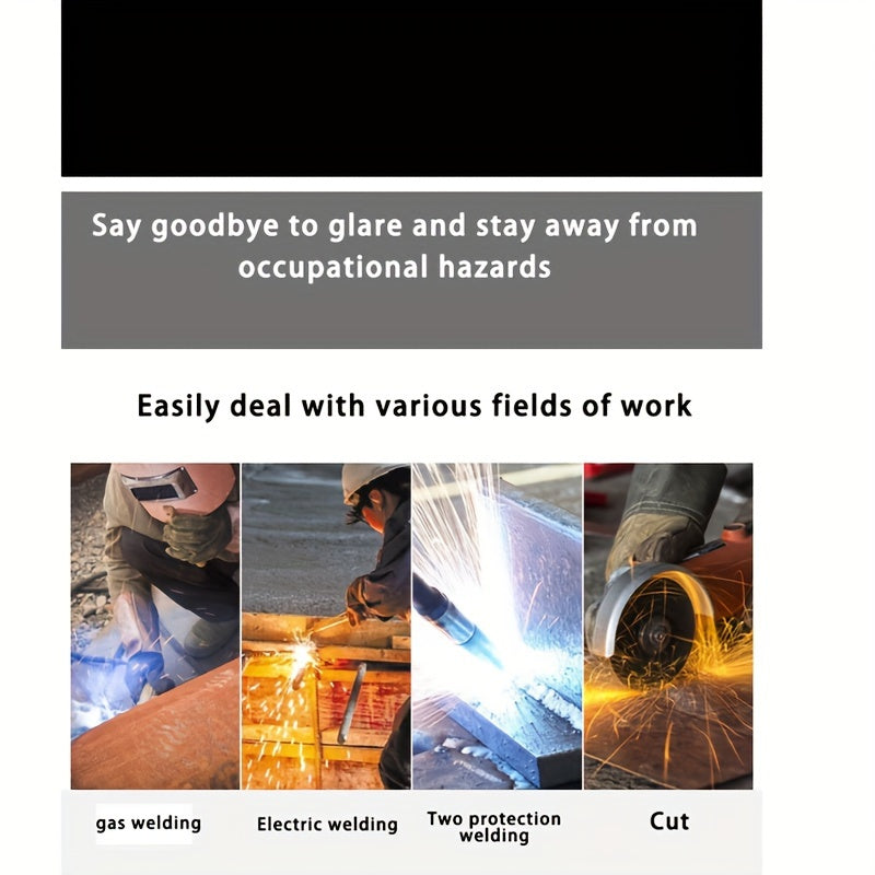 Welding Safety Glasses Auto-Darkening Protective Eyewear with Anti-Glare Solar Cells