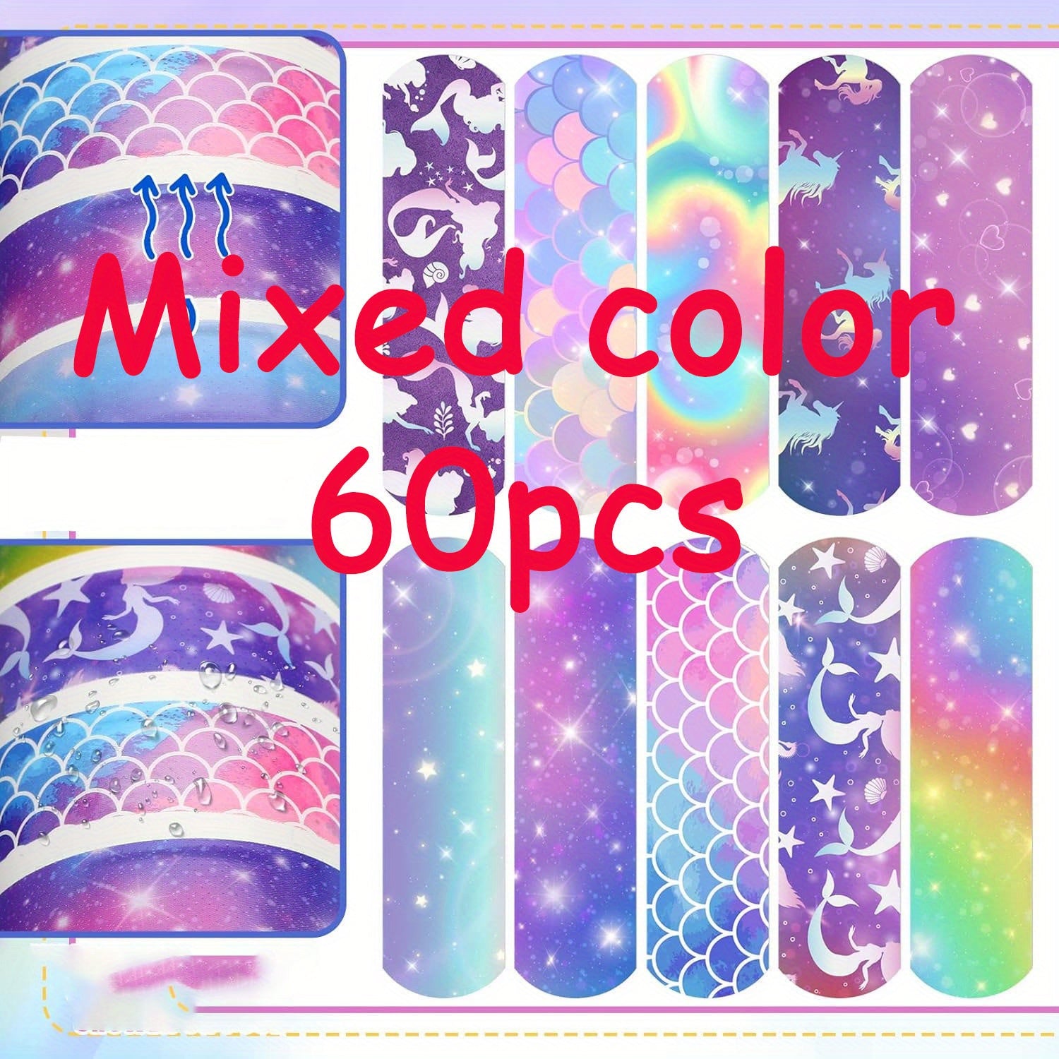 vendas de bandagens coloridas de sirena para dedos e knuckles