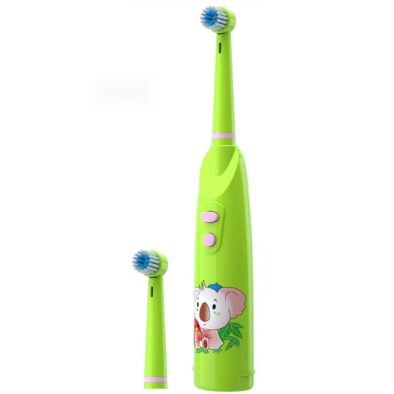 Kids Electric Toothbrush 3 Colors Smart Rotating Brush Heads Safe Round Head
