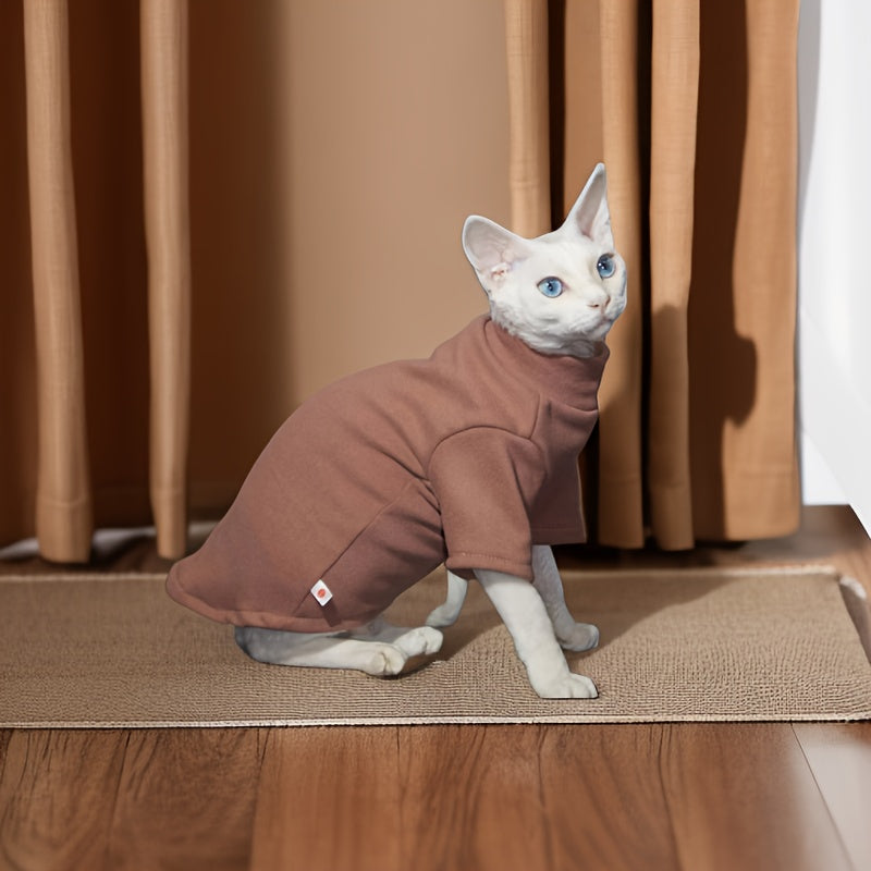 Pet Sweater for Hairless Cats Sphynx and Devon Rex Knit Polyester Spandex Autumn Winter