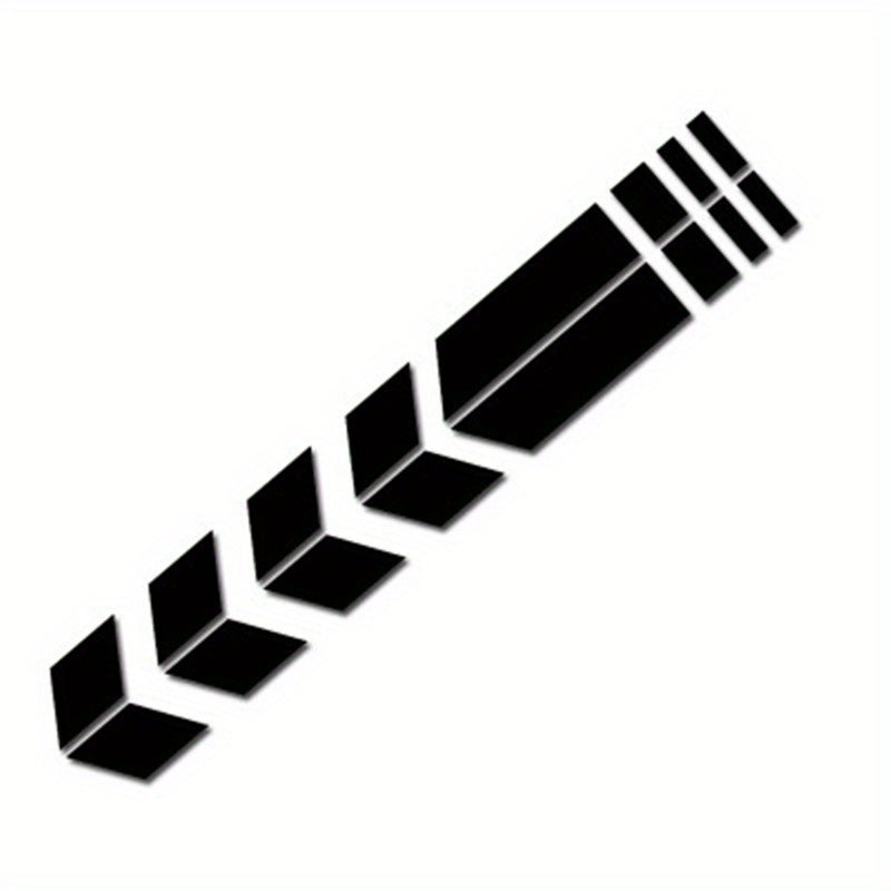 Motorcycle Fender Decal Waterproof TPU Laser-Inspired Gradient Sticker