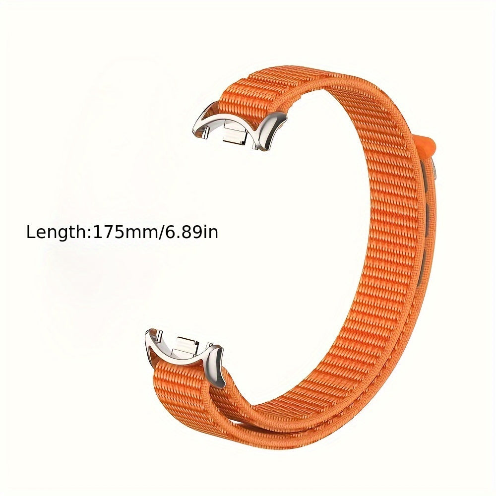 Nylon Loop Strap for Smartwatch Compatible with Mi Band 8 9 9 NFC Polyamide Water-Resistant Not Water Resistant