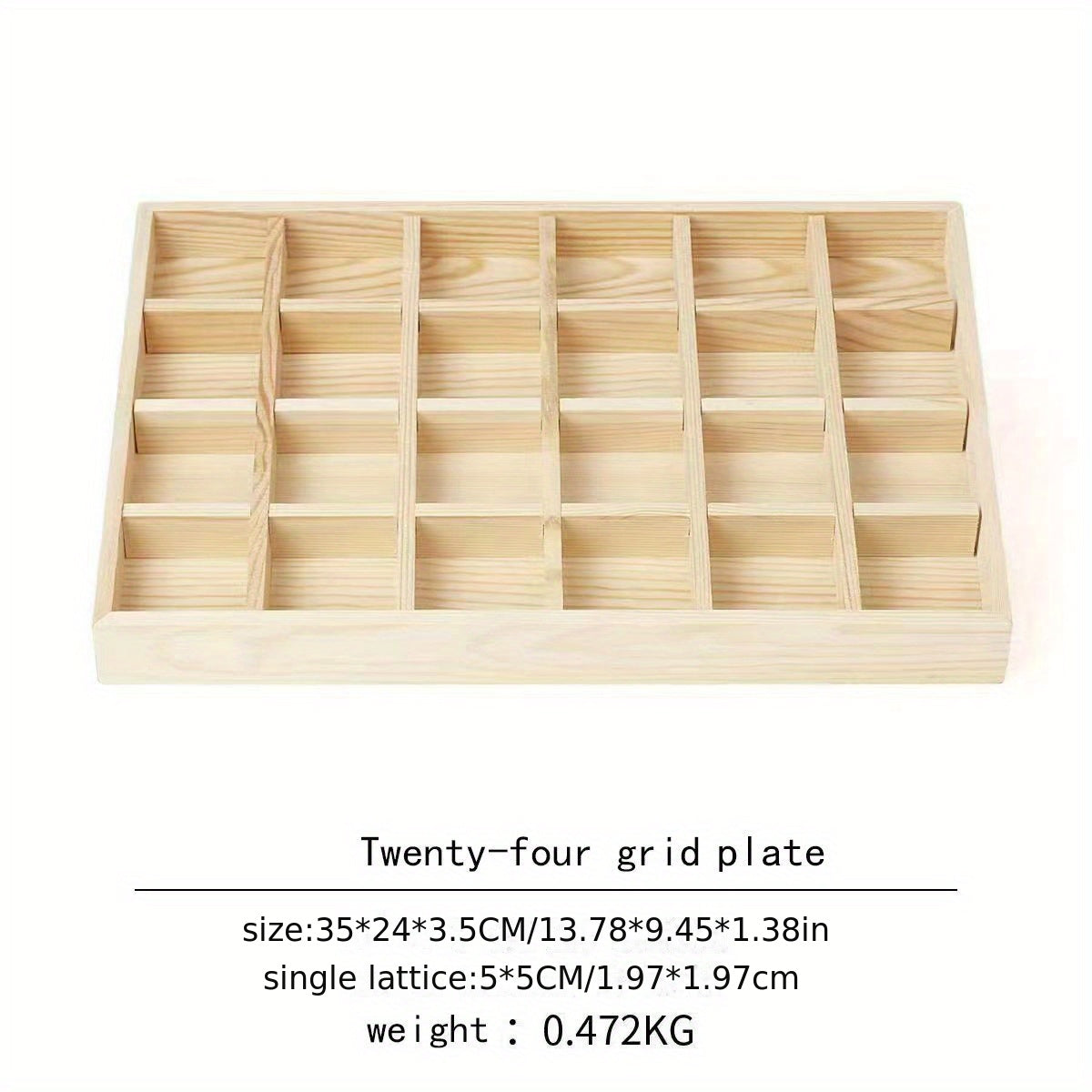 Деревянная подставка для украшений с 4-30 отделениями для организации ожерелий, колец и очков