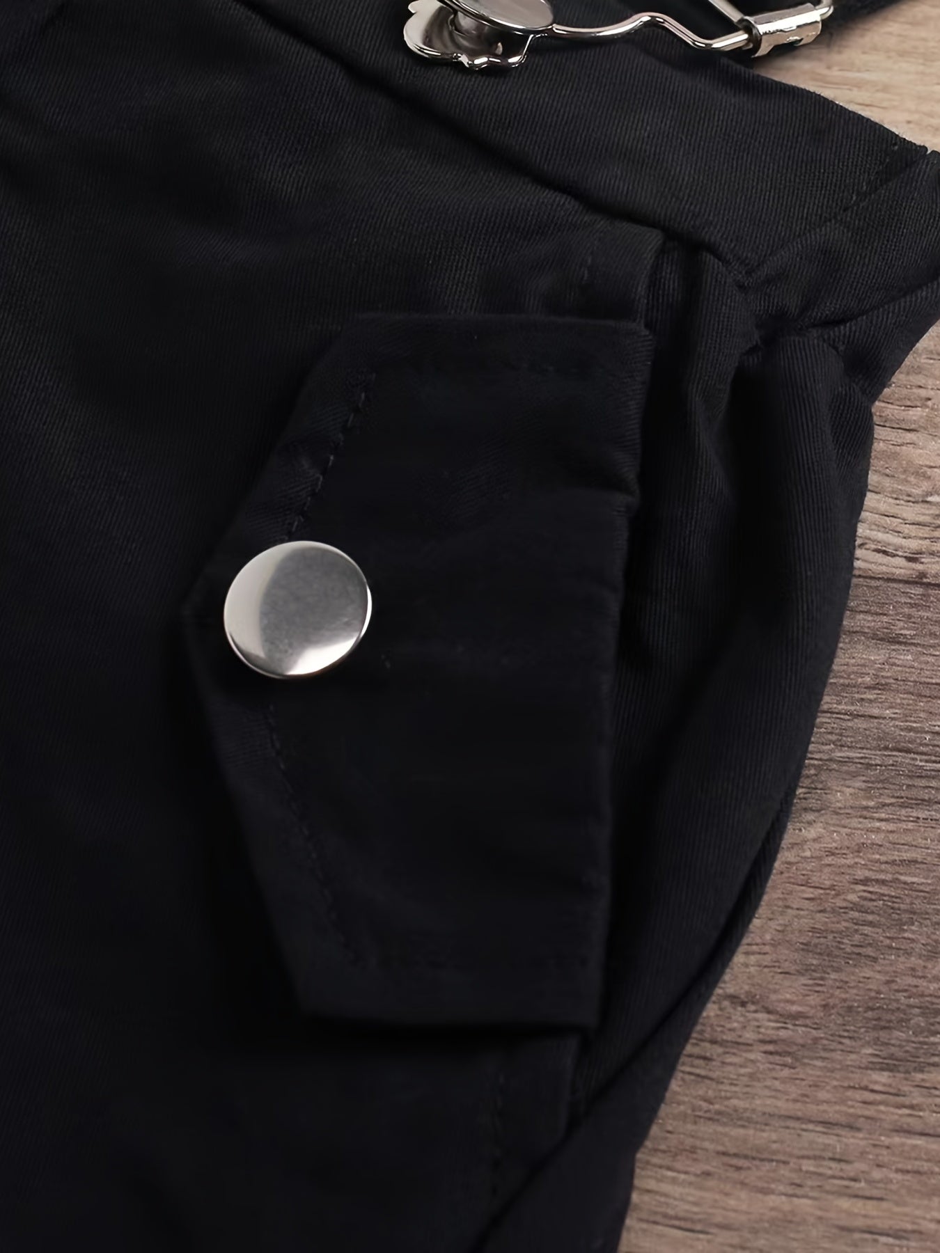 Girls Summer Outfit Ruffle Top and Suspender Shorts Cotton Solid Color Teen