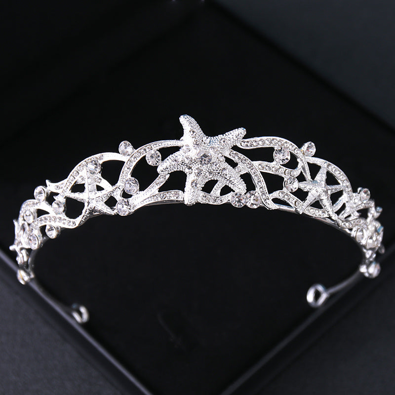 Ayollar uchun Kristalli Tiarali Boshband, To'y, Prom, Nikoh Soch Aksessuari, Kristallli Taxt