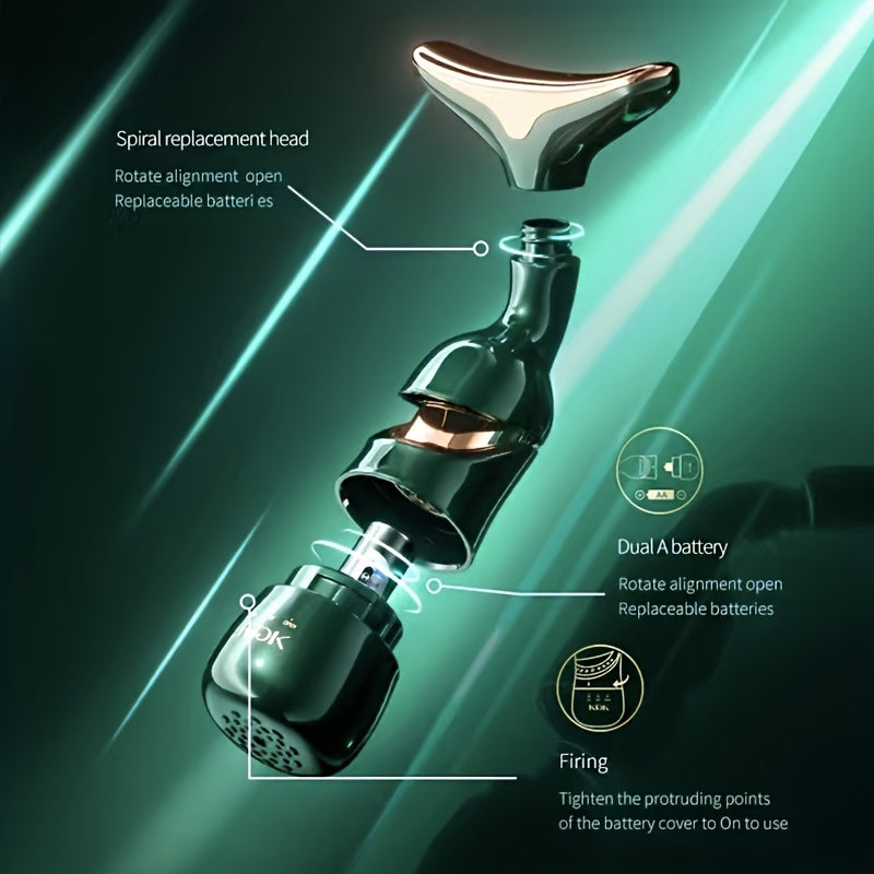 3-in-1 Facial Beauty Device with Neck and Facial Massager for Women