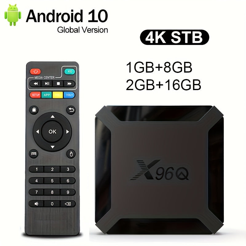 Android 10 Smart TV Box 4K Streaming Quad Core WiFi EU Plug
