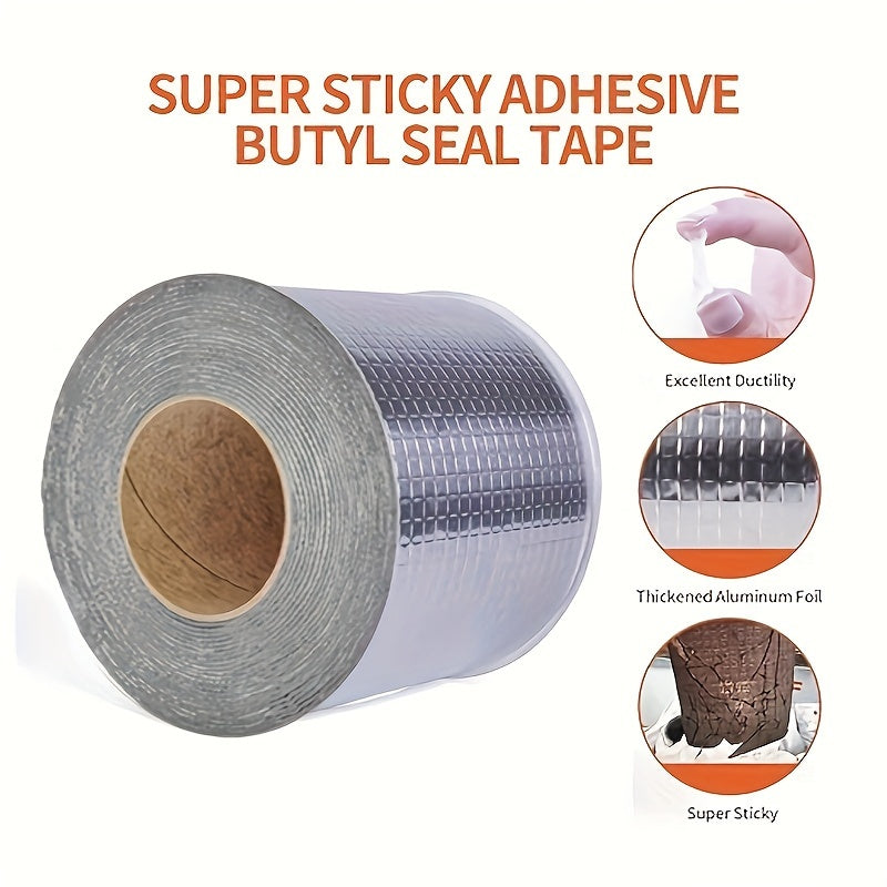 Waterproof Butyl Tape Roll for Roof Pipe Wall Sealing Heat Resistant Leakproof Sealant